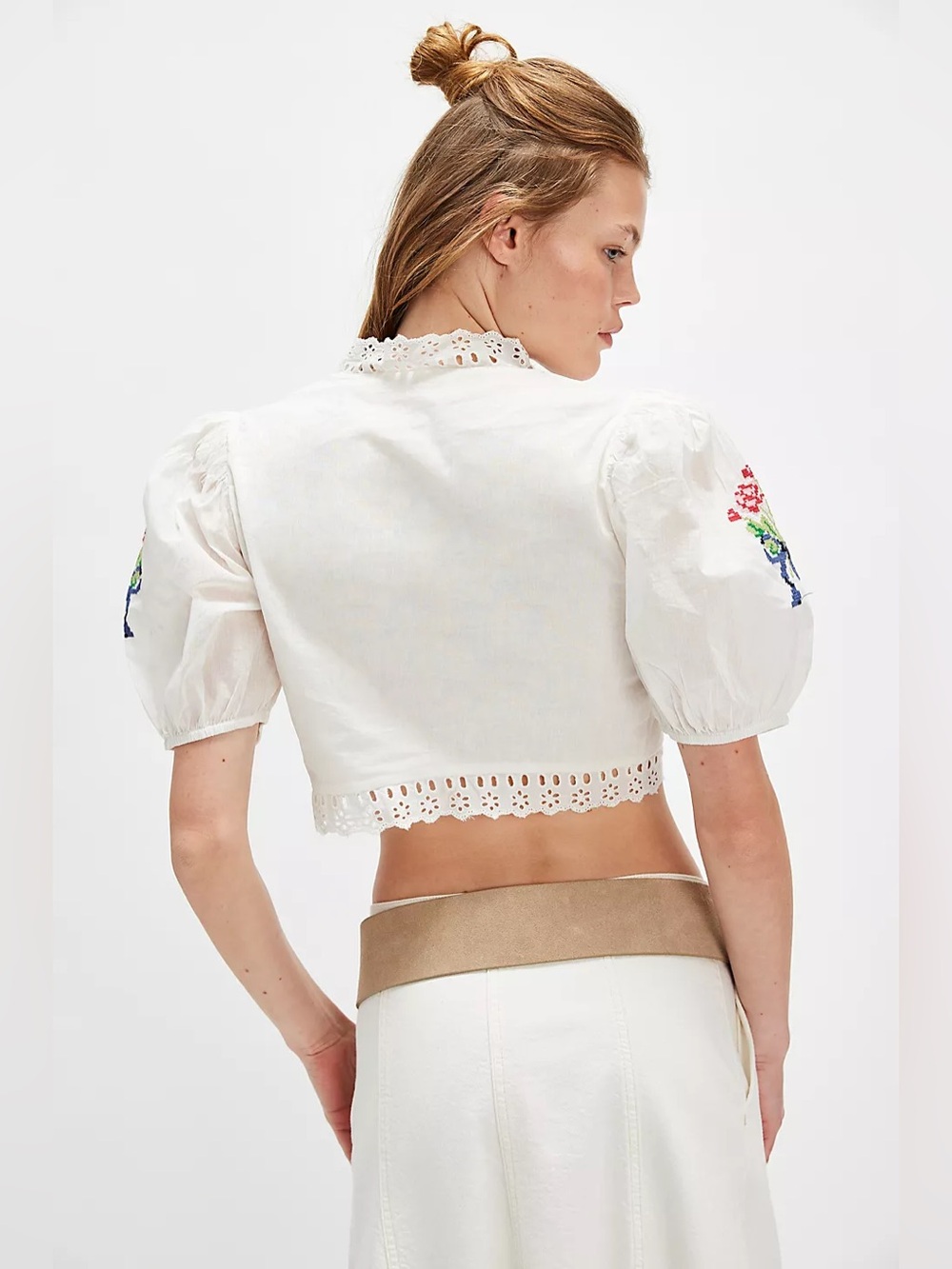 ❤️ Rare NWT For Love & Lemons Mi Amore Embroidered Set Size XS Top & Skirt - Picture 13 of 15